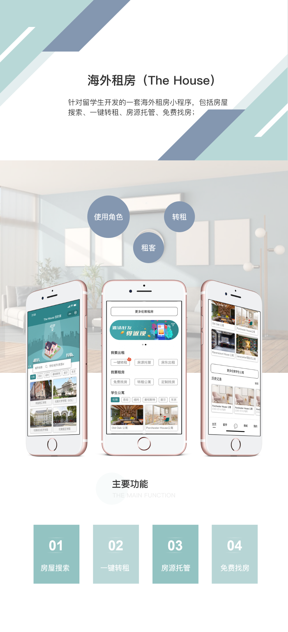 海外租房小程序開發(fā)案例 成都租房小程序開發(fā)